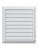 Решетка вентиляционная AIRVENT регулируемая жалюзи 402х442 пластик ERA