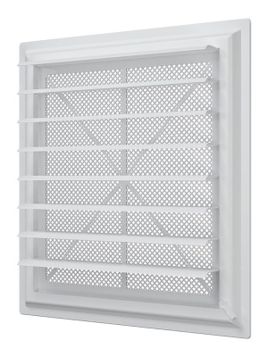 Решетка вентиляционная AIRVENT регулируемая жалюзи 402х442 пластик ERA
