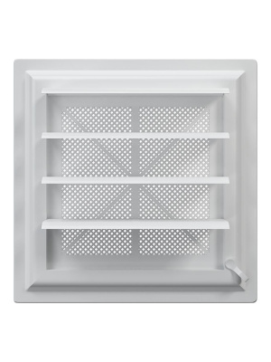 Решетка вентиляционная AIRVENT регулируемая жалюзи 281х281 пластик ERA