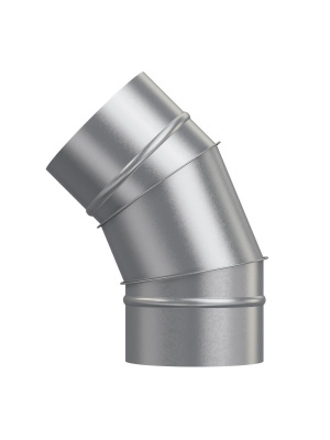 Отвод OTG D125 45° оцинк.сталь ERA PRO