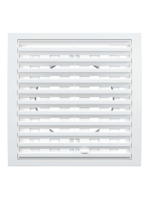 Решетка вентиляционная RRPF фланец D125 разъемная регулируемая 200х200 пластик ERA